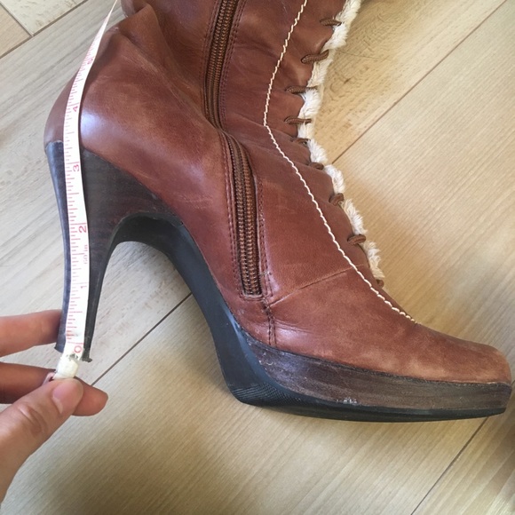 Military Style Boots with Fur Trim - Picture 11 of 11